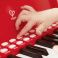 E0630_HP Музыкальная игрушка Пианино с табуреткой, цв. красный